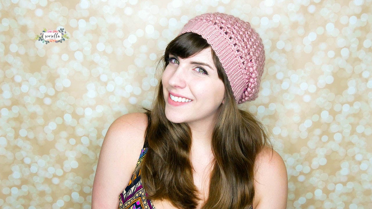 Puff Stitch Slouchy Beanie Crochet Tutorial