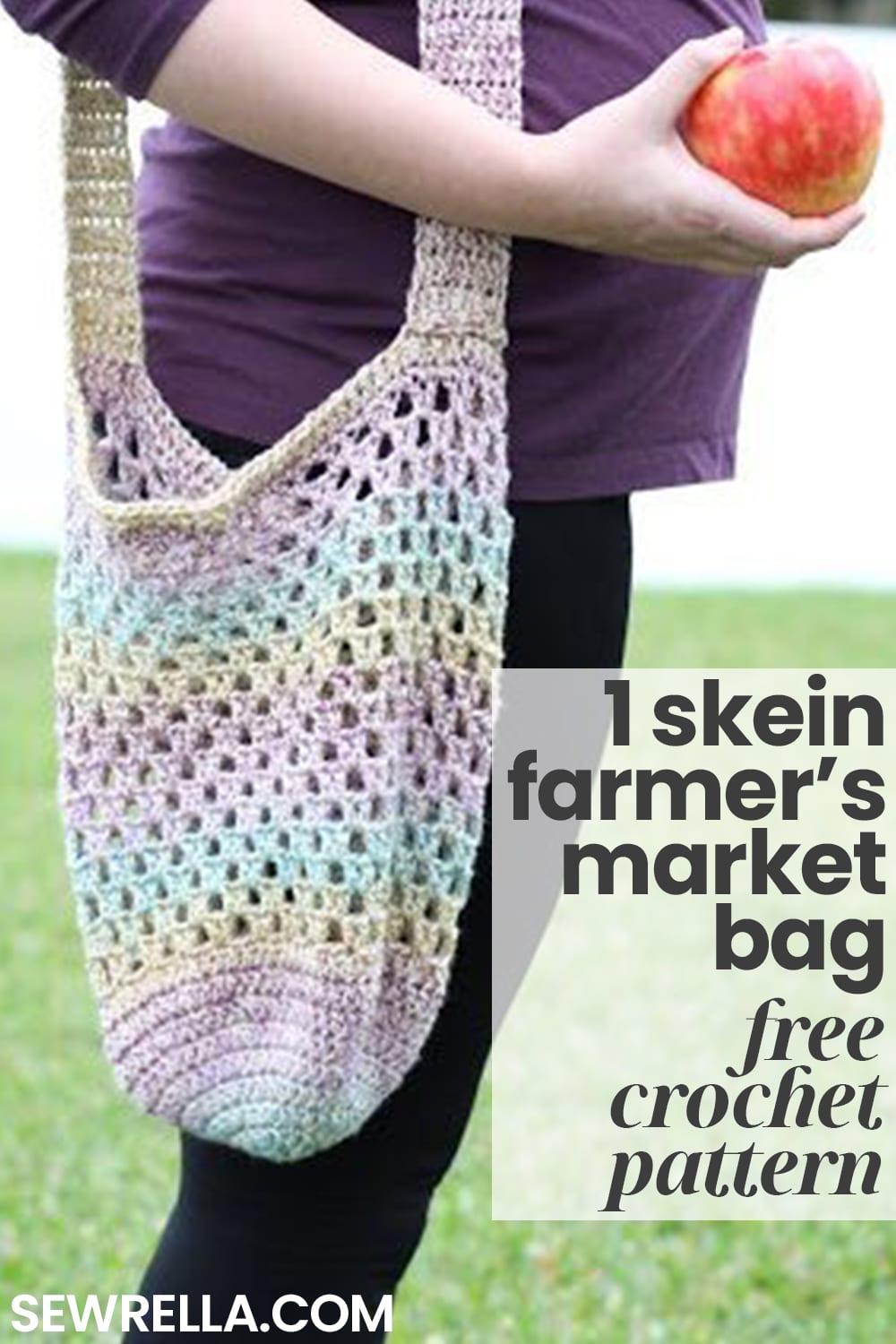 How to crochet a market bag - free pattern 