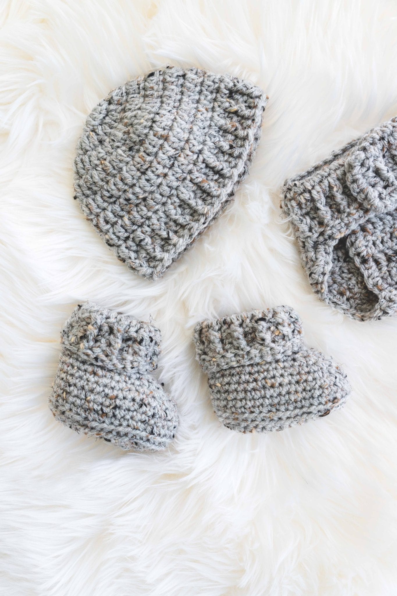 The Parker Crochet Baby Booties Sewrella