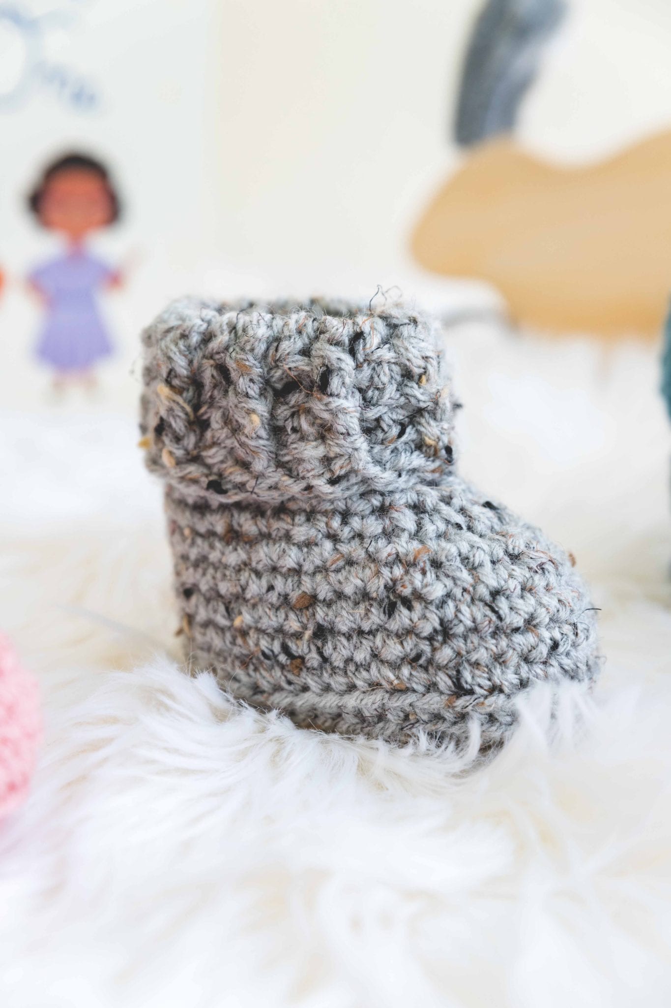 The Parker Crochet Baby Booties • Sewrella