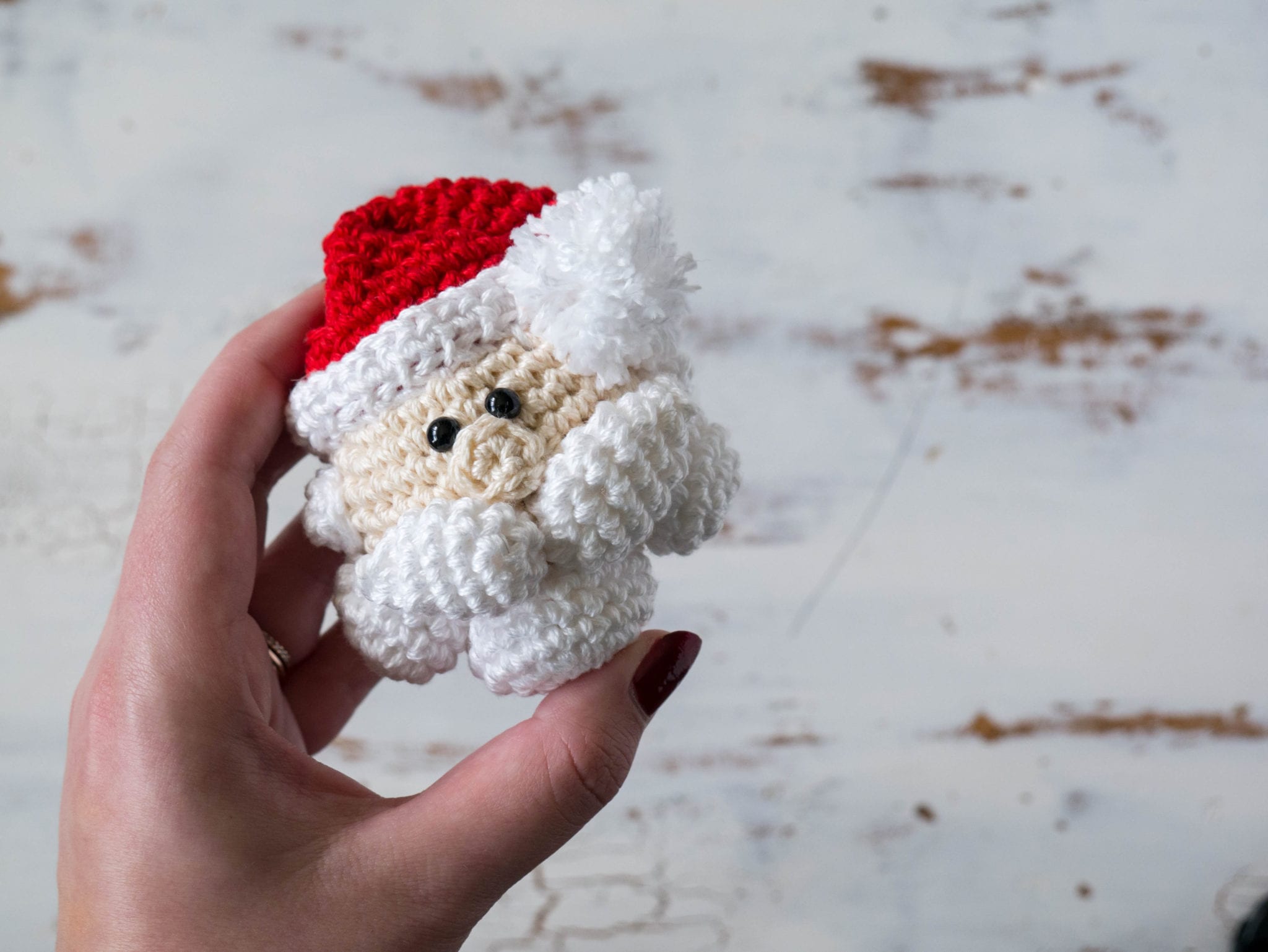 Crochet Santa Claus Christmas Ornament • Sewrella