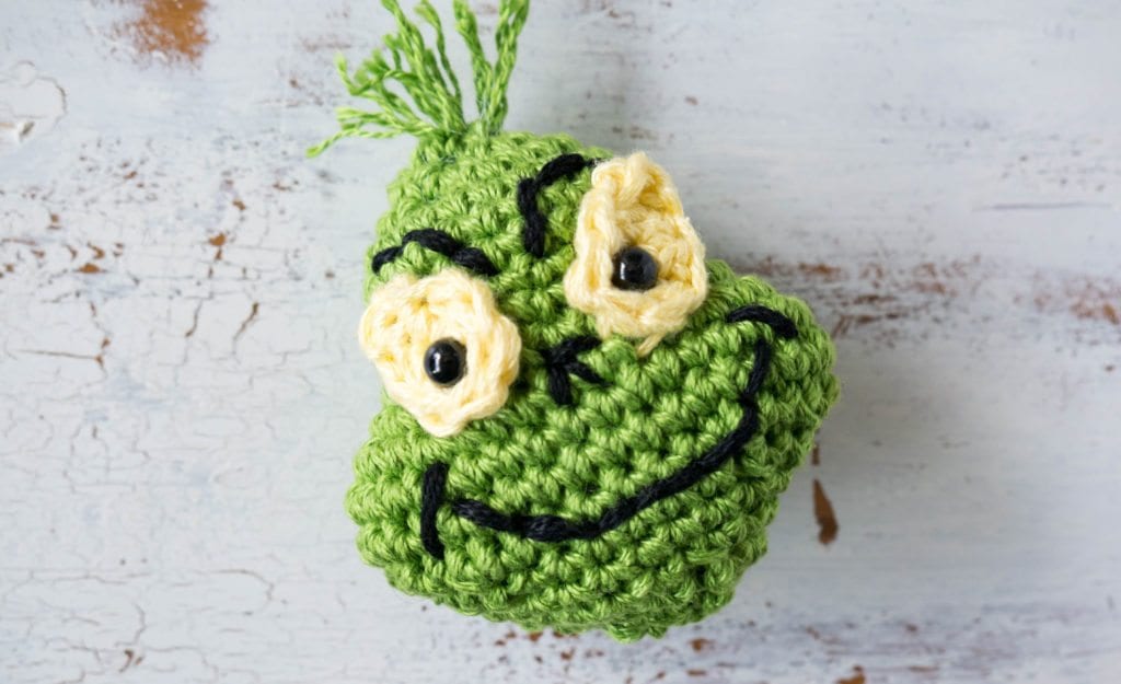 Crochet Grinch Inspired Christmas Ornament Sewrella