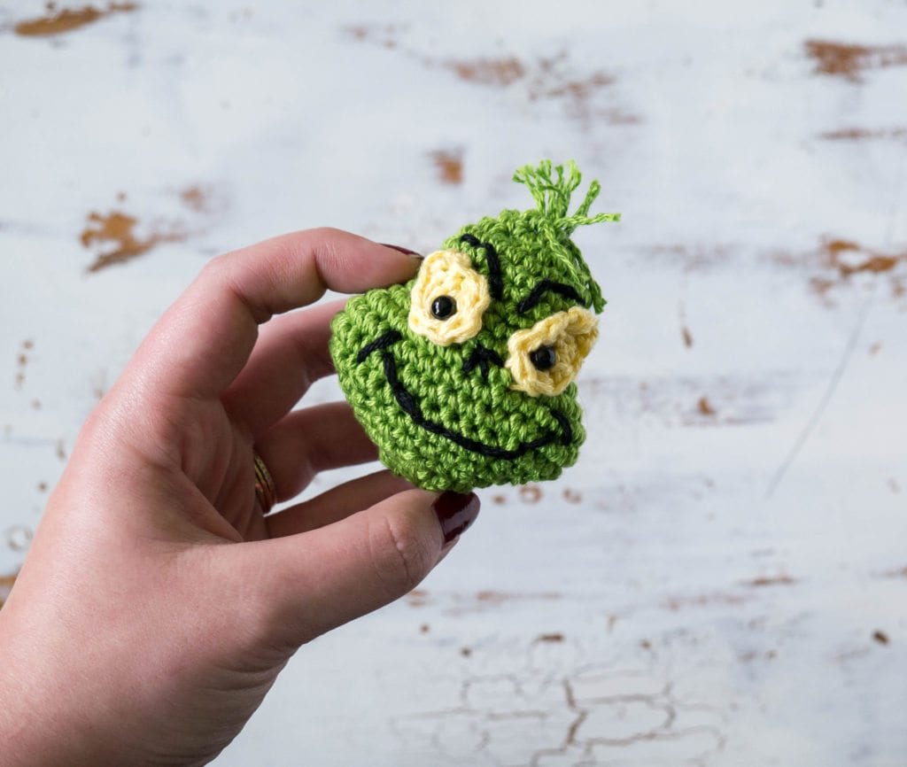 Crochet Grinch Inspired Christmas Ornament • Sewrella