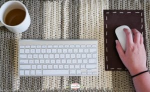 Crochet Desk Mat & OttLite Review & GIVEAWAY • Sewrella