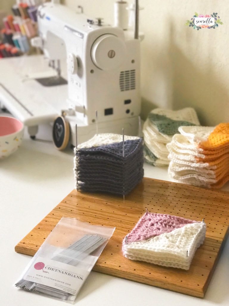 How to Block Crochet Granny Squares • Sewrella