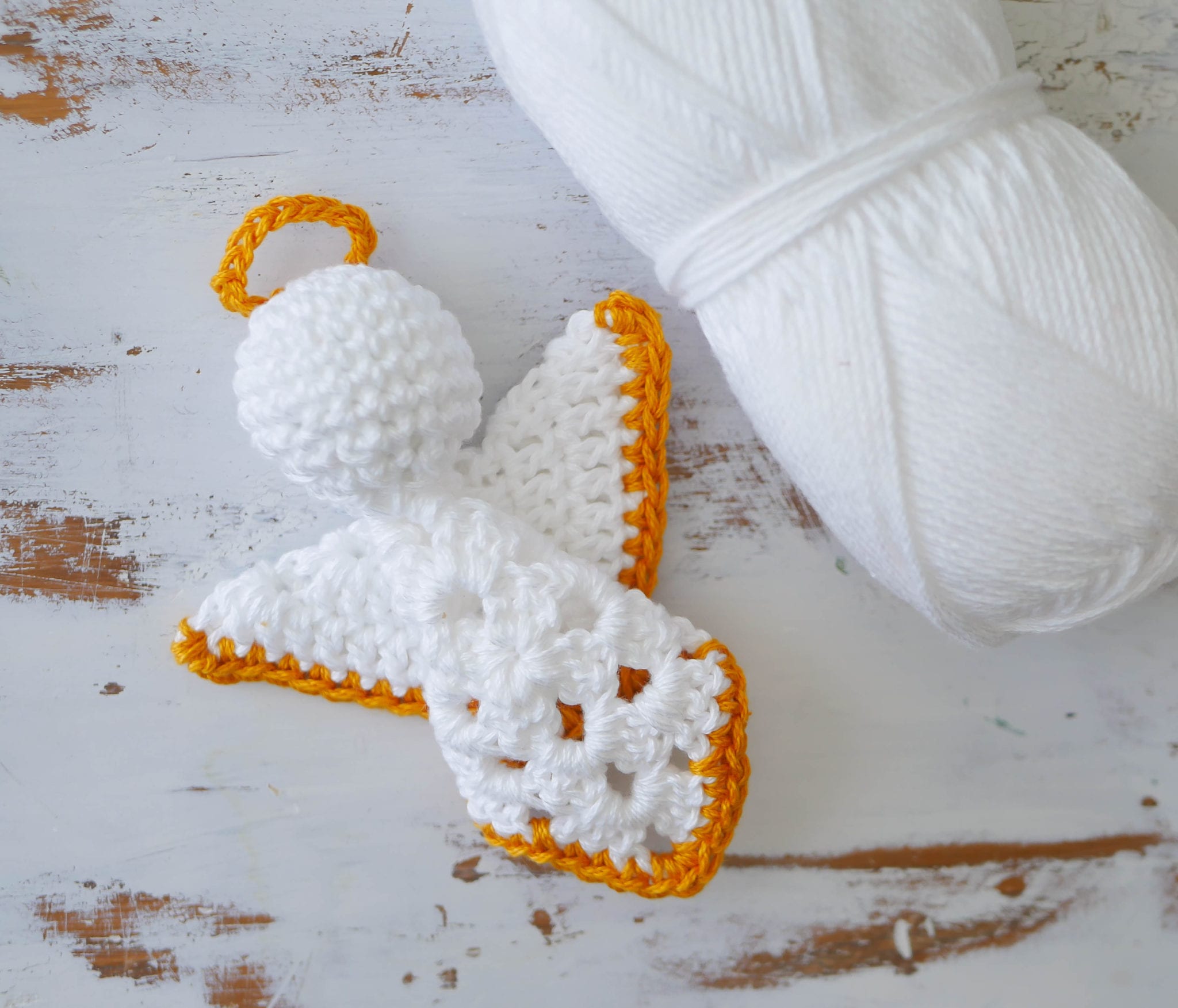 Crochet Granny Square Angel Christmas Ornament • Sewrella