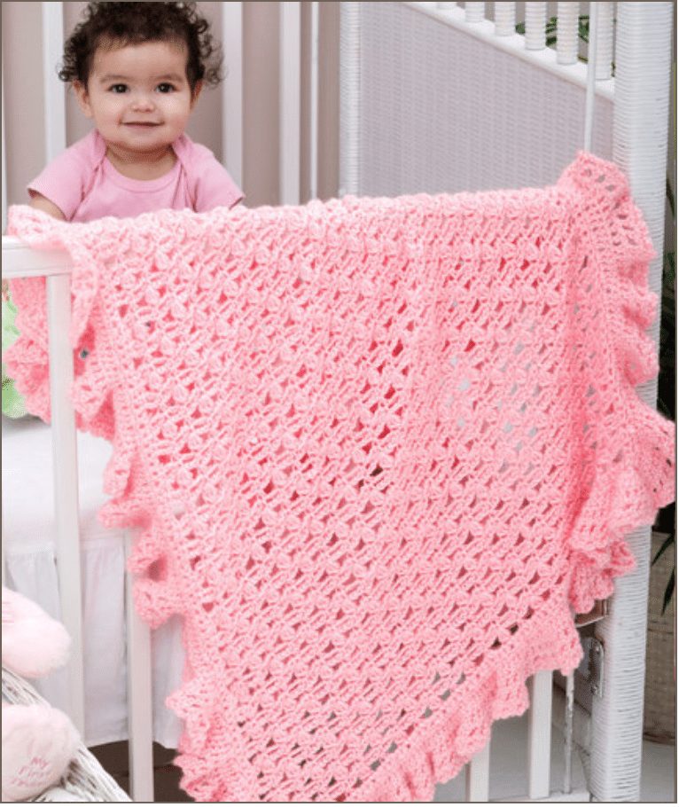 crochet blanket for baby girl