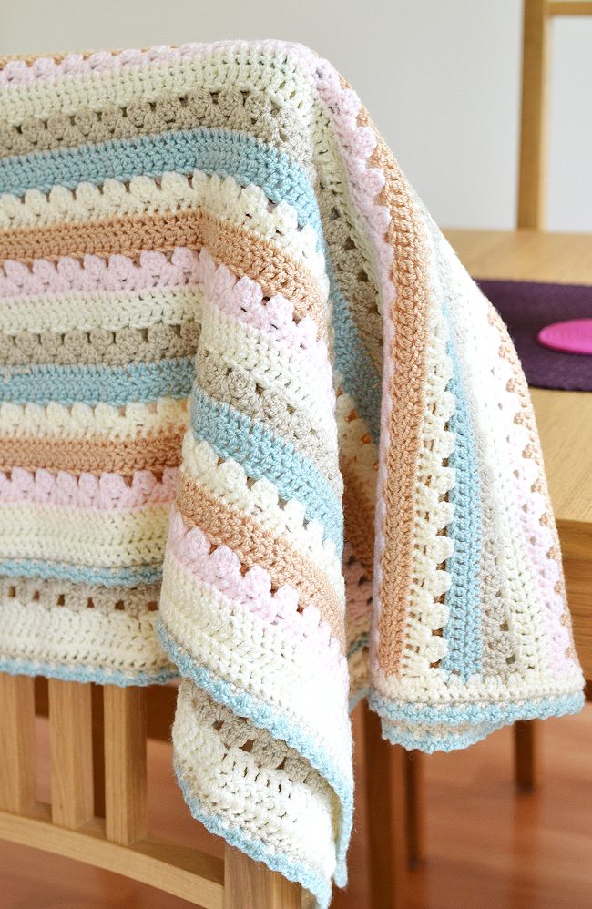 Modern Gender Neutral Crochet Baby Blanket - Free Pattern!