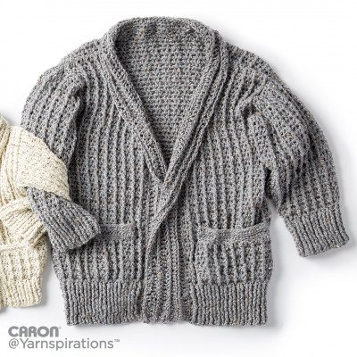 Crochet mens deals cardigan tutorial