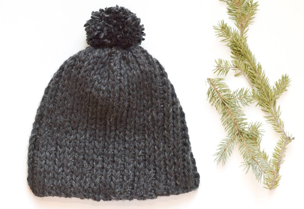 everyday ribbed crochet hat pattern