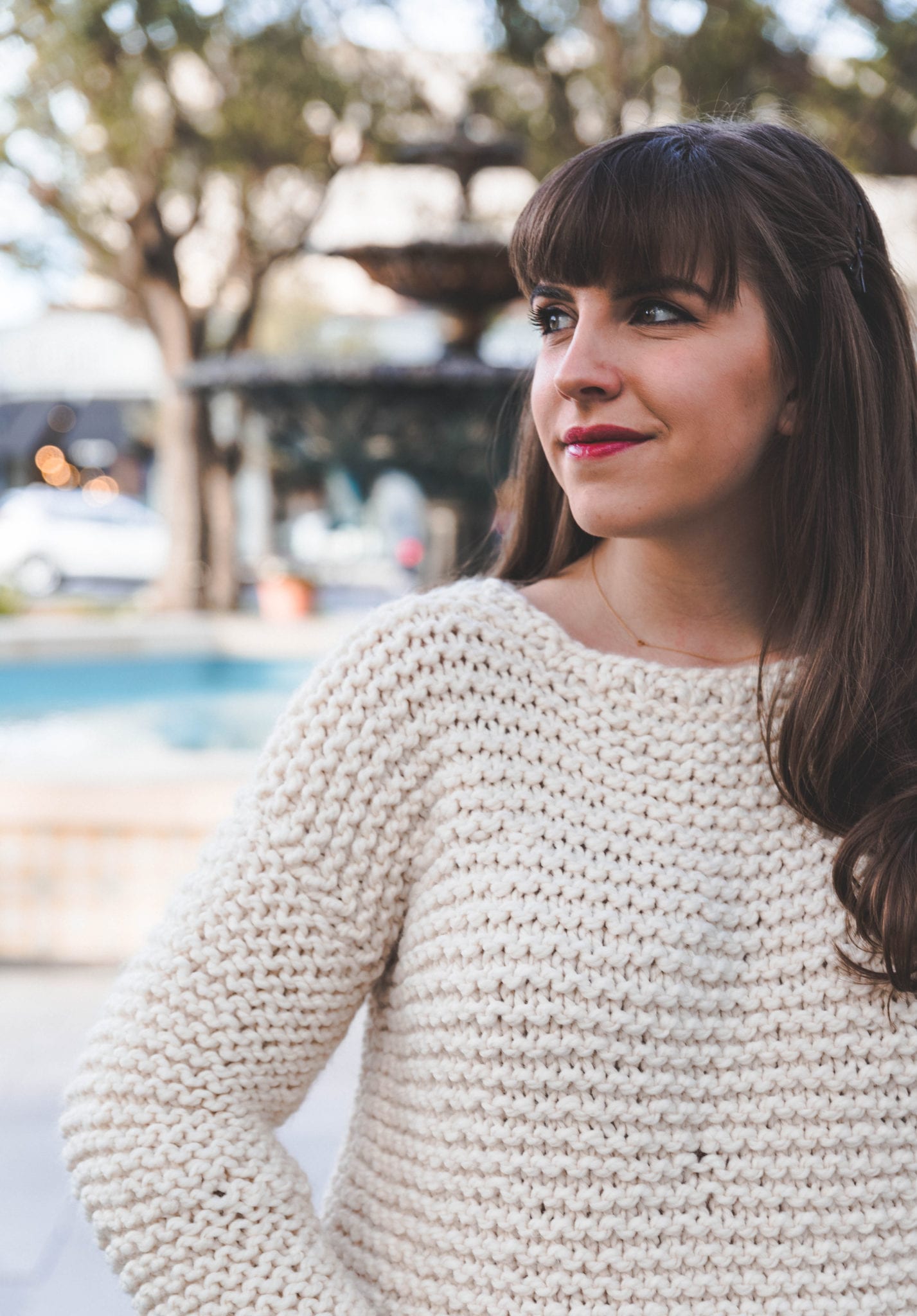 Plain knitted jumper sales