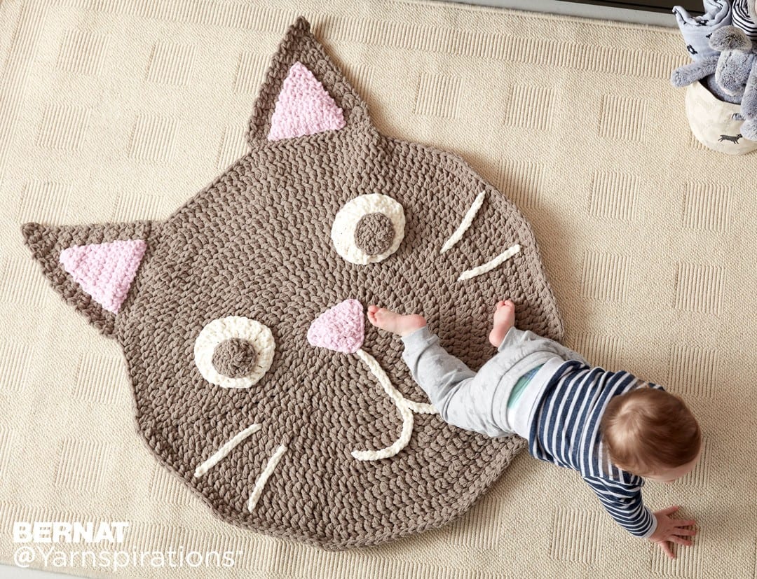 Bernat Purrrfect Crochet Play Rug