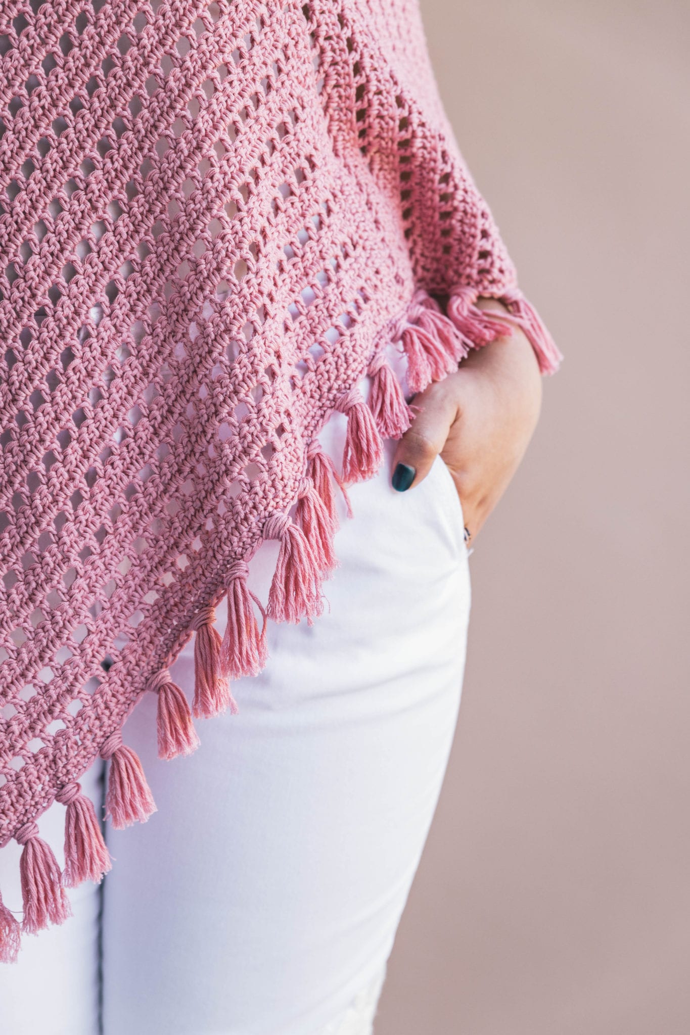 Crochet Ava Fringed Poncho • Sewrella