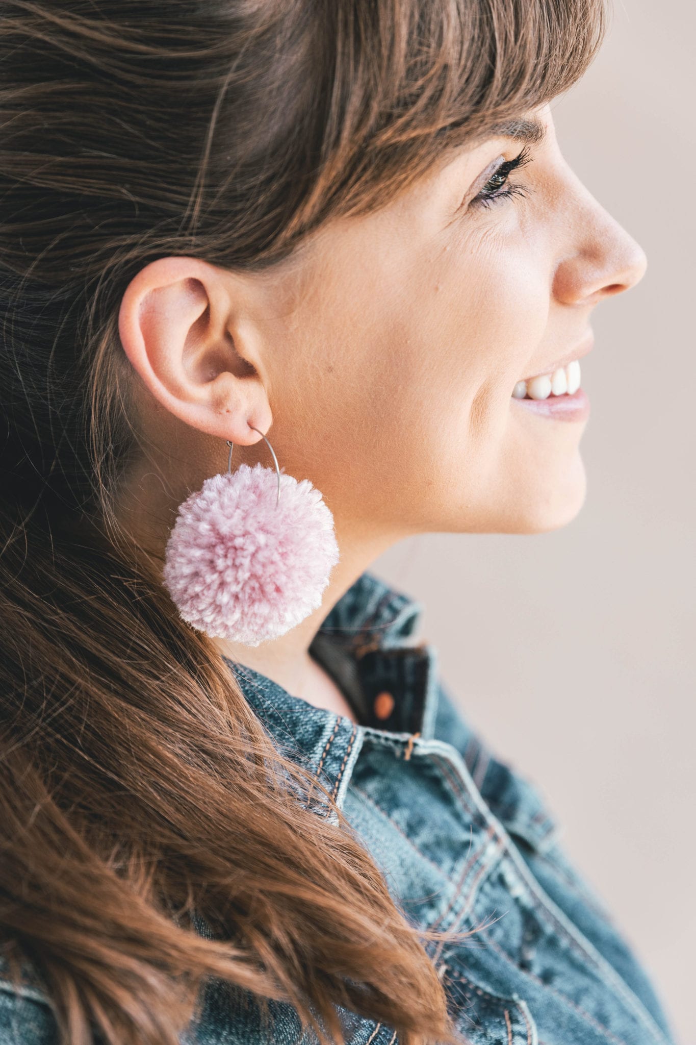 Red Lido Pom Pom Ball Earrings – Shop Solis