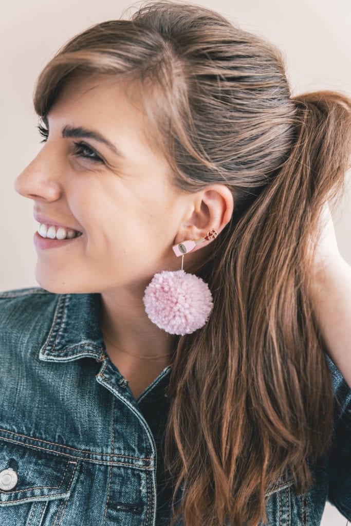 DIY Yarn Scrap Earrings 3 ways! • Sewrella