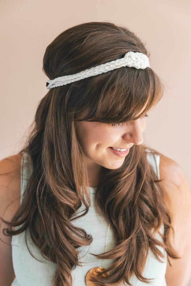Crochet Chained Infinity Knot Headband • Sewrella
