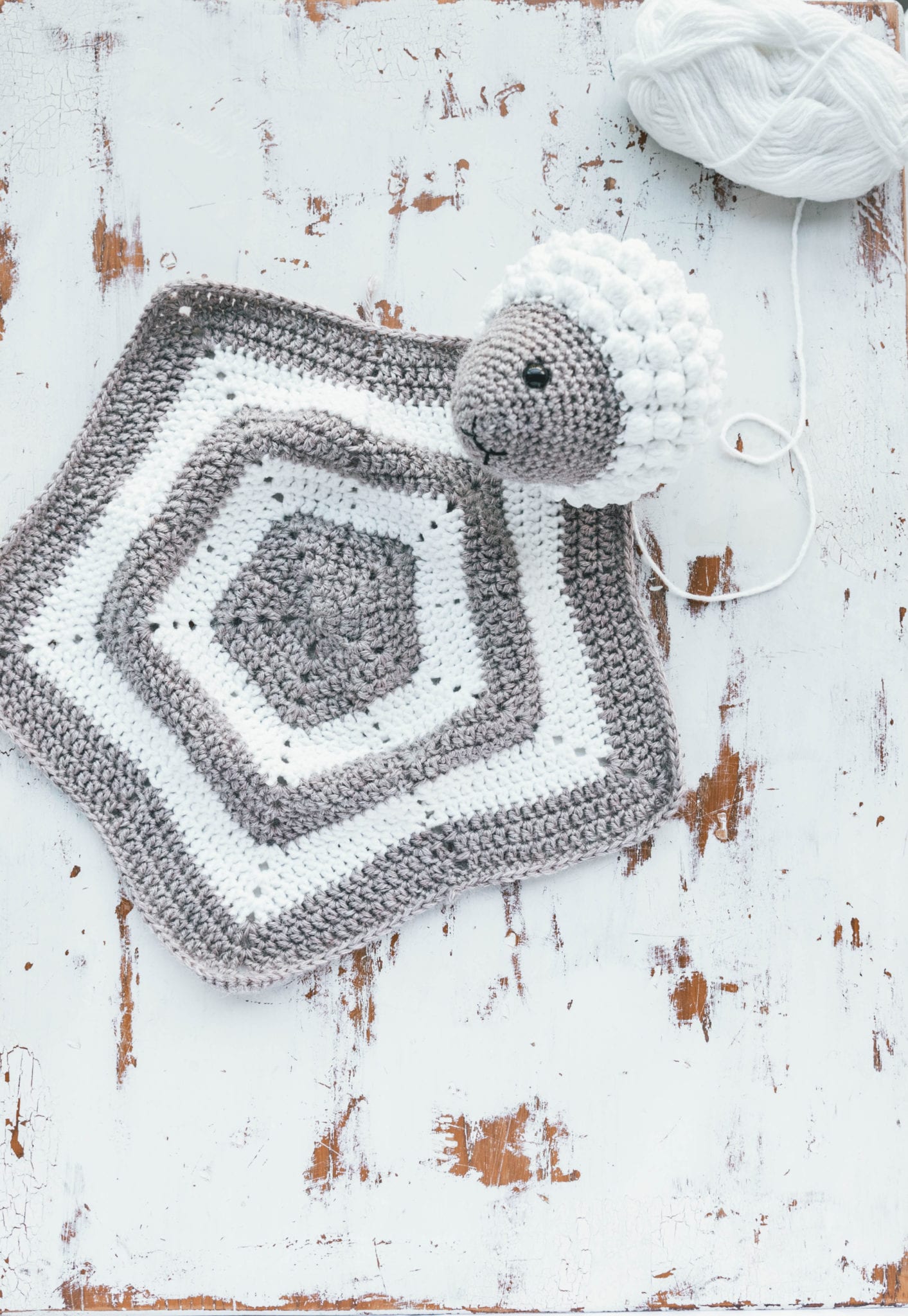 Little Lamb Blanket Crochet Kit