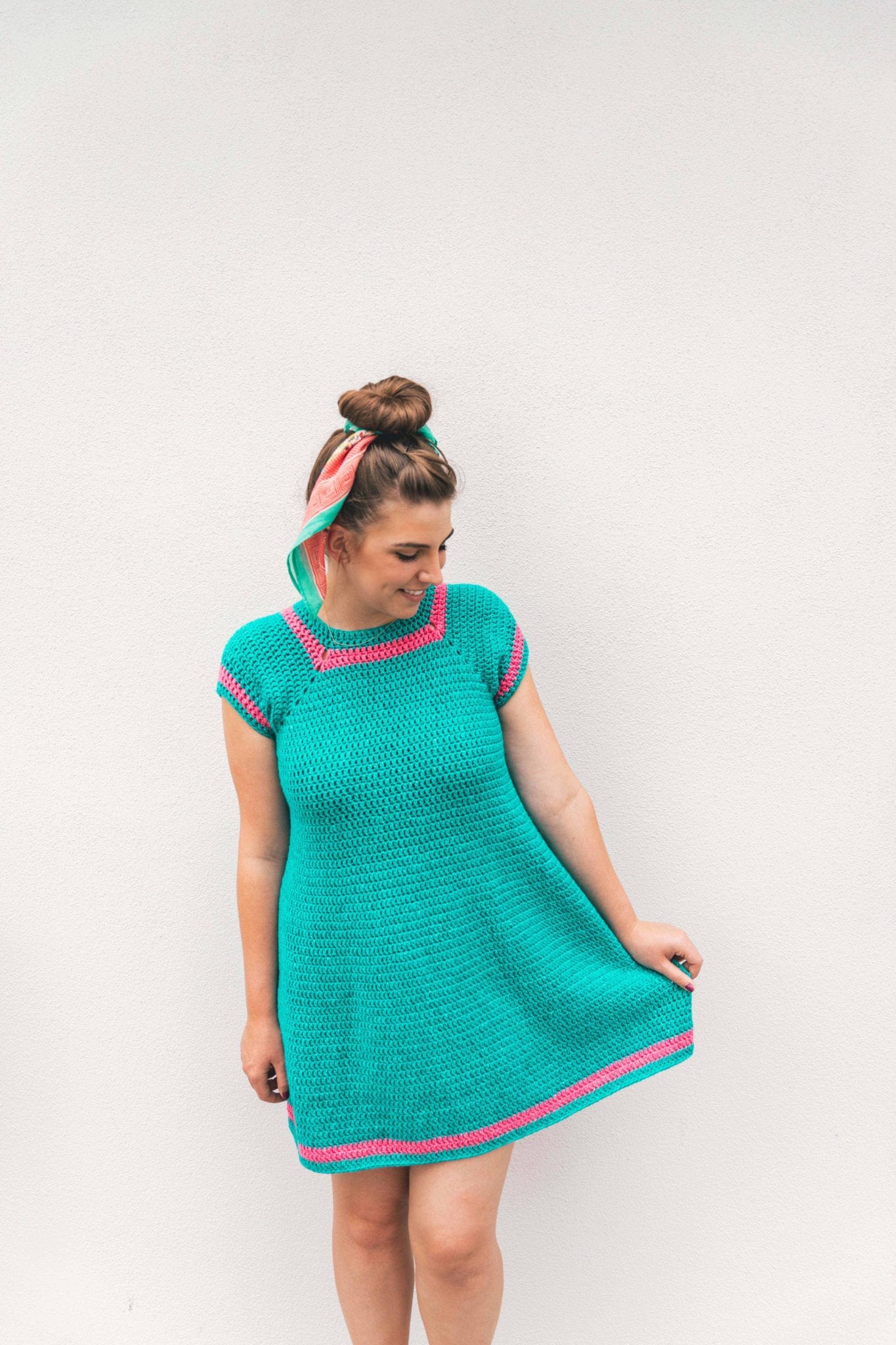 Crochet sales dot dress