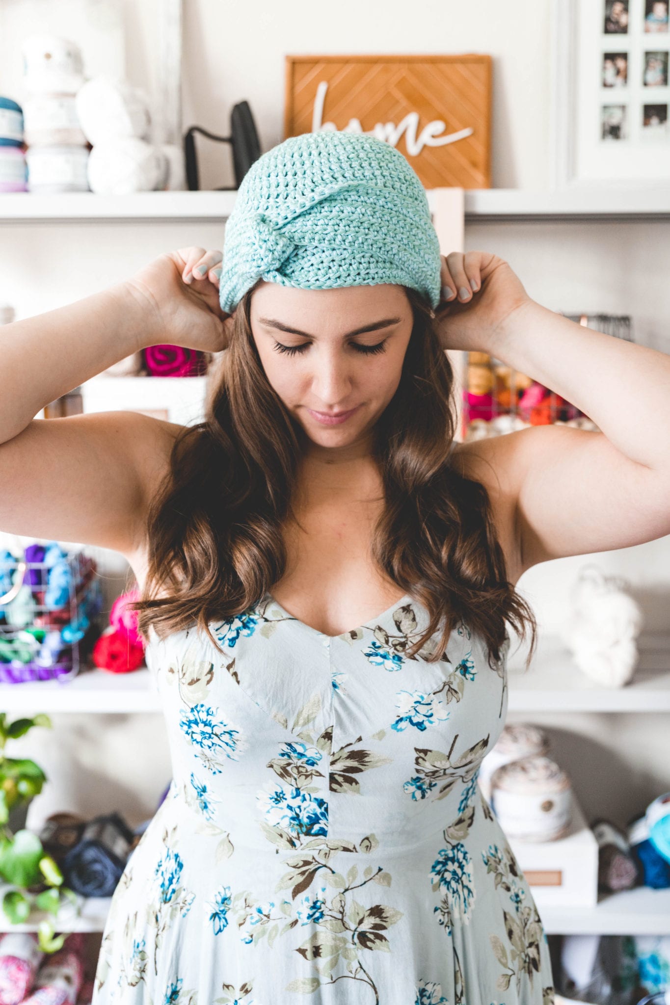 Crochet Knot Beanie Hat • Sewrella