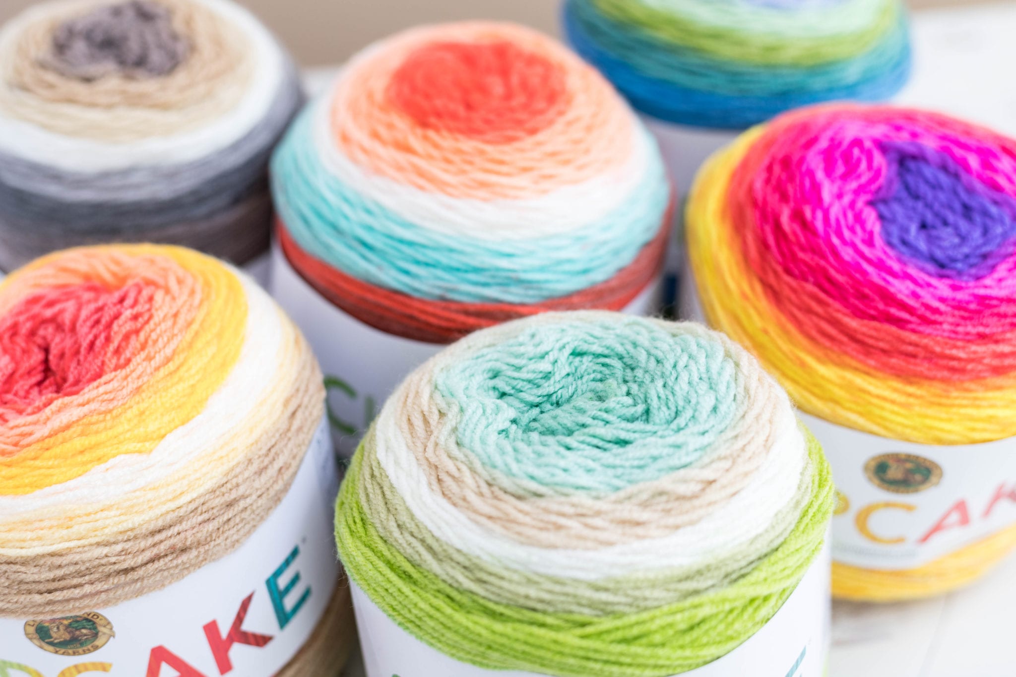 Knit and Crochet Patterns with Lion Brand Cake Yarns Sewrella