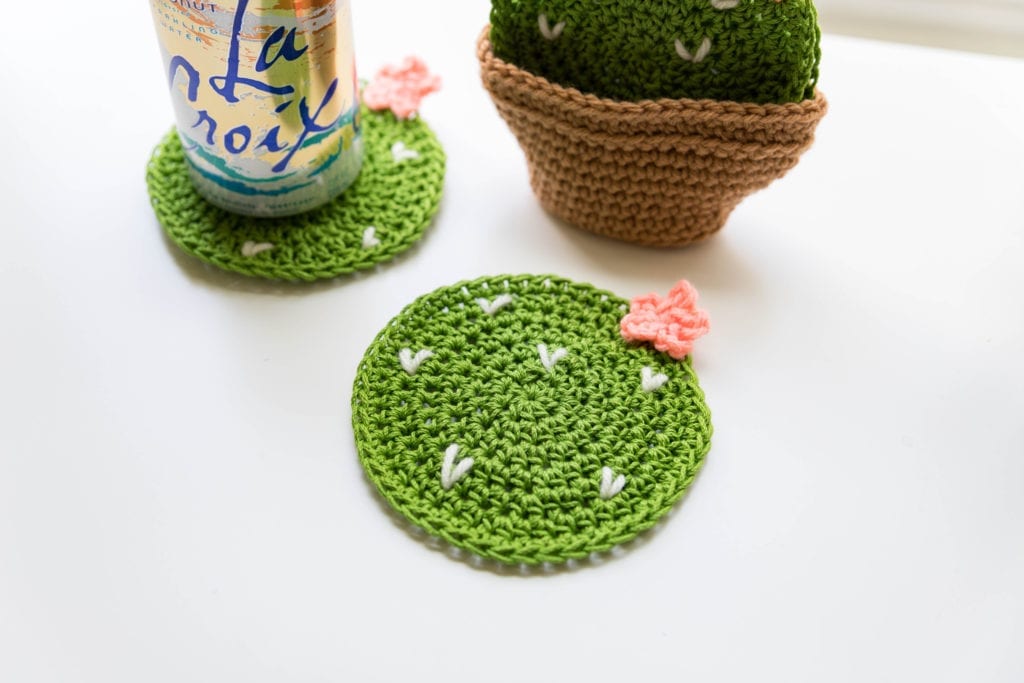 Crochet Cactus Coasters • Sewrella