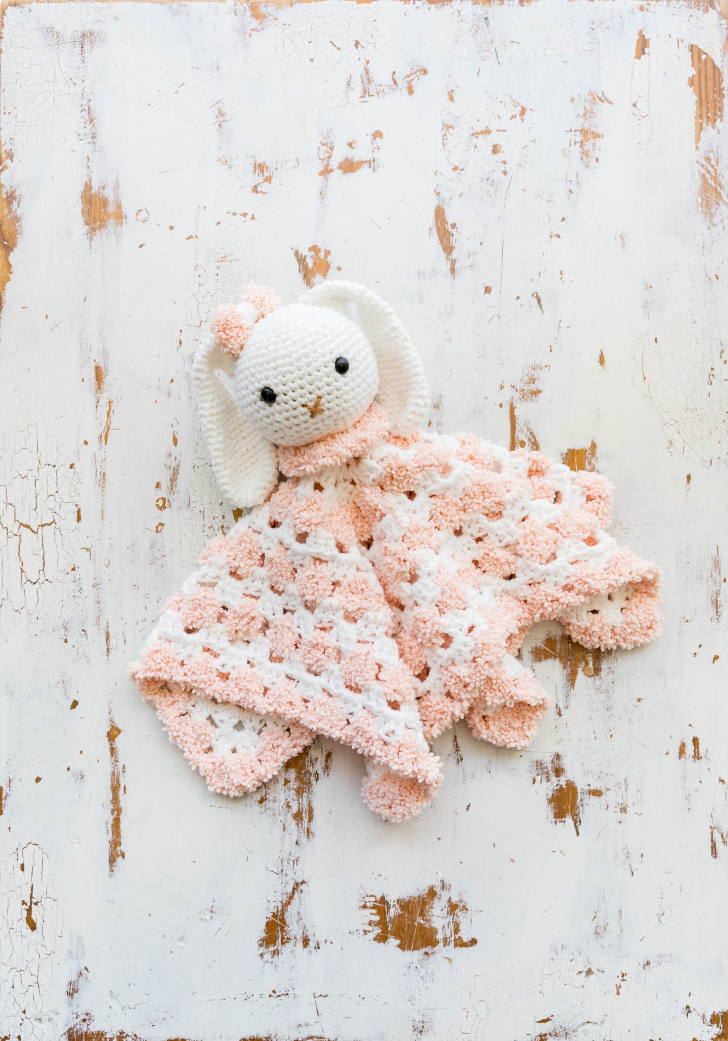 Snuggly Crochet Bunny Baby Lovey • Sewrella