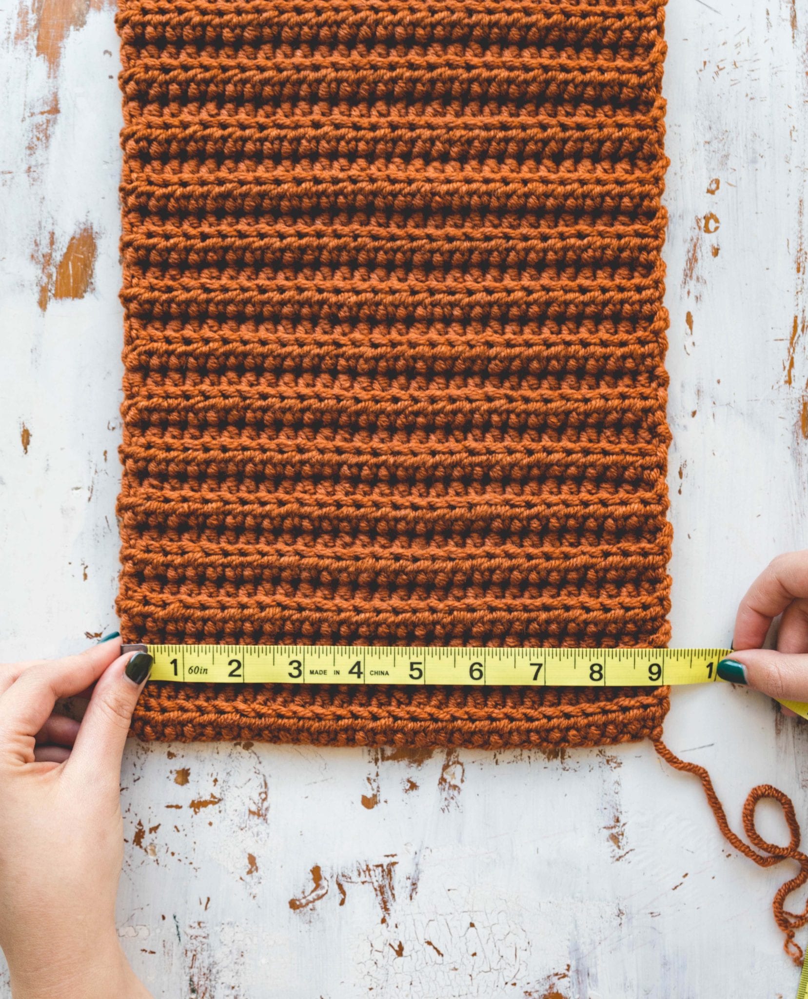 Simple rectangle construction to make an easy crochet hat in many sizes.