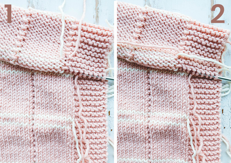 How to Knit the Woven Plaid Stitch 