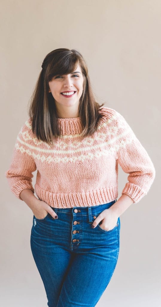 Cropped holiday sweater outlet