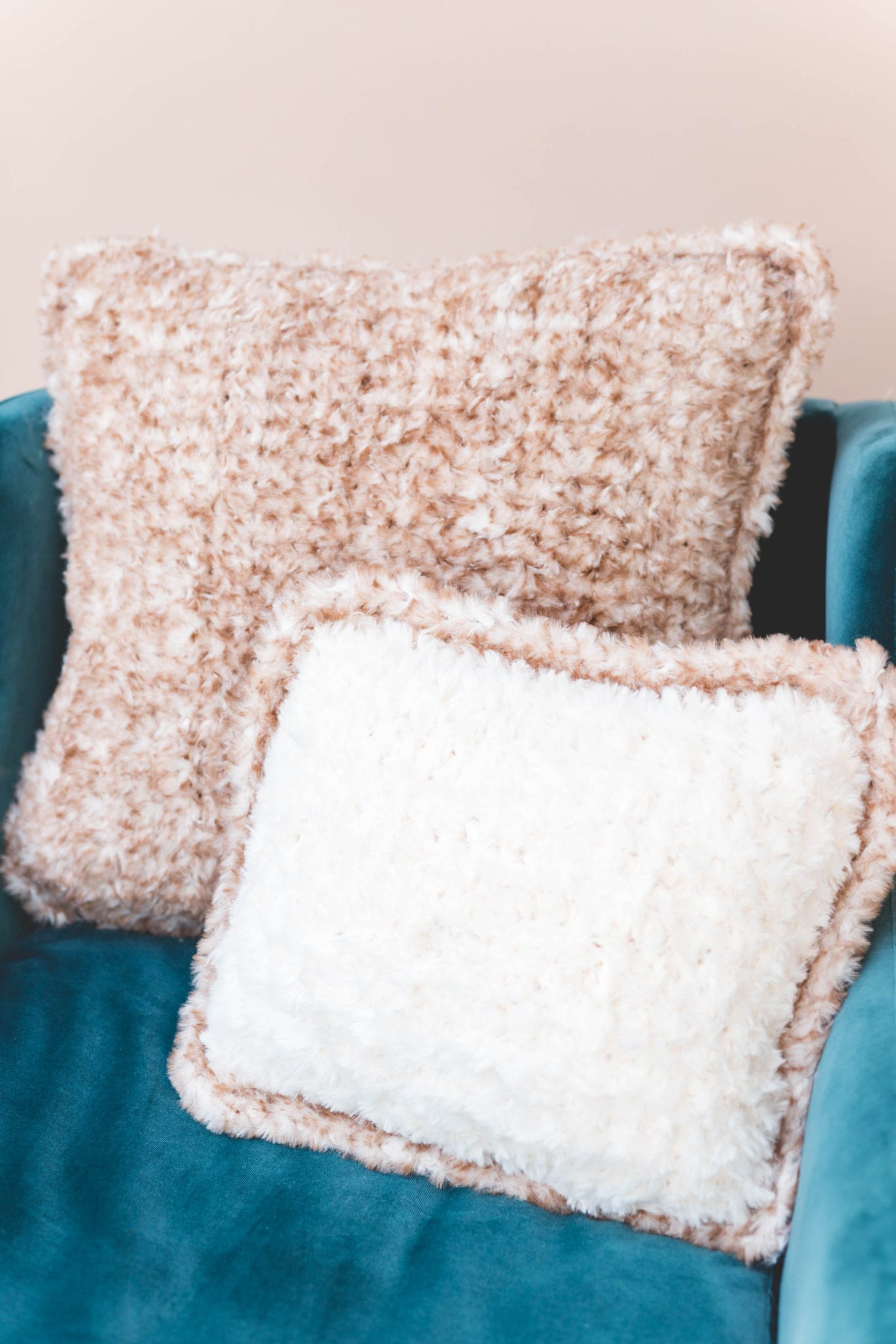 Luxe Faux Fur Cushion (Crochet) - All About Ami