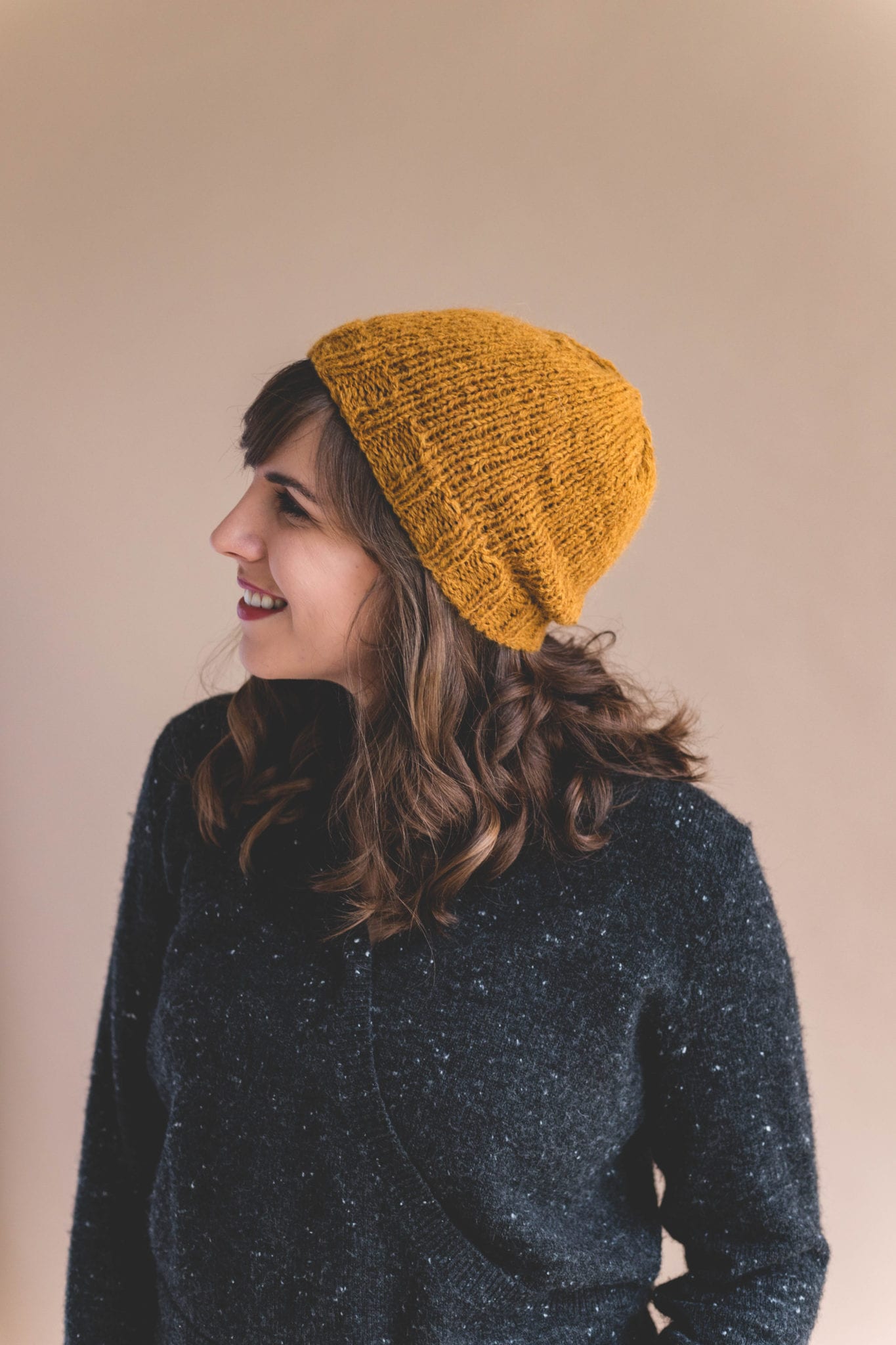 Knit Simple Slouch Gwen Hat • Sewrella