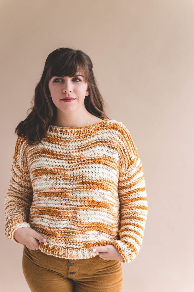 Hand Dyed Simple Knit Sweater • Sewrella