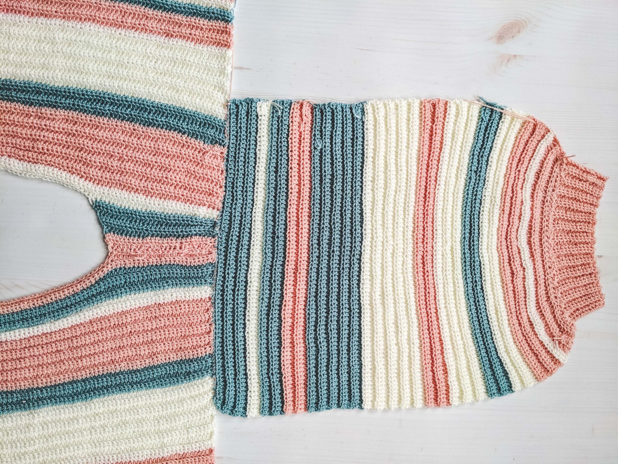 Crochet Magic Stripe Sweater • Sewrella