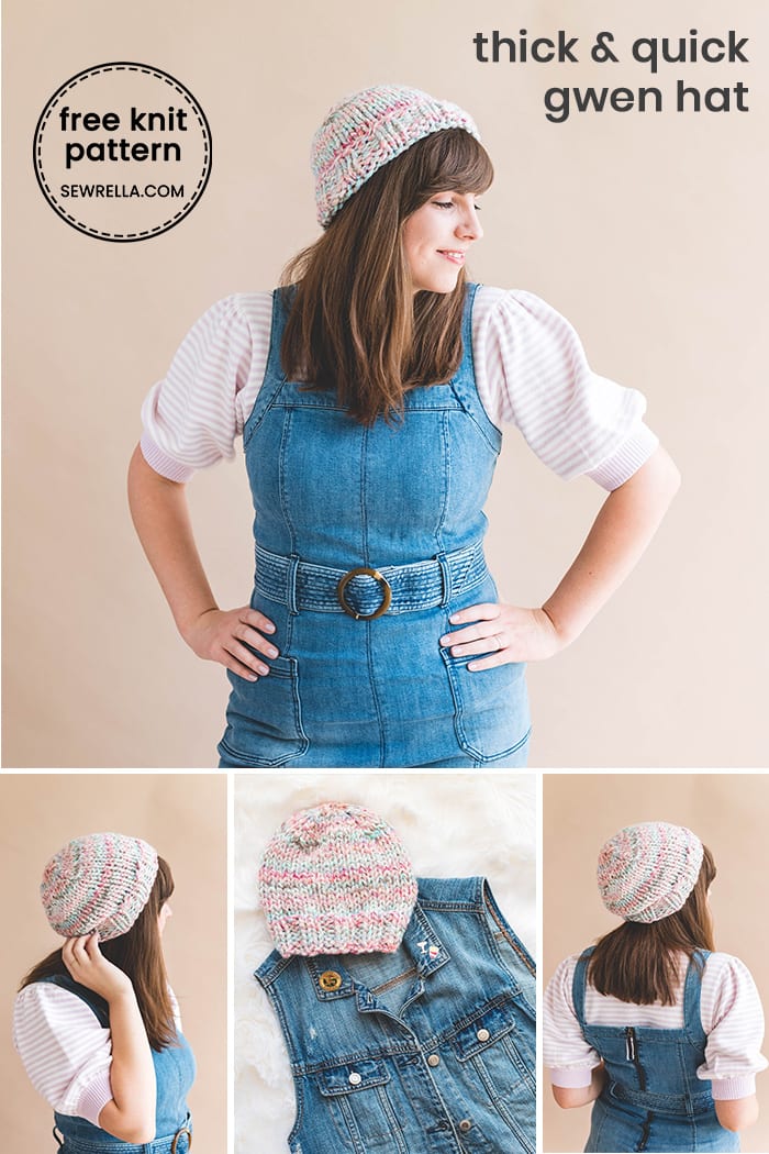 Knit Thick & Quick Gwen Hat • Sewrella