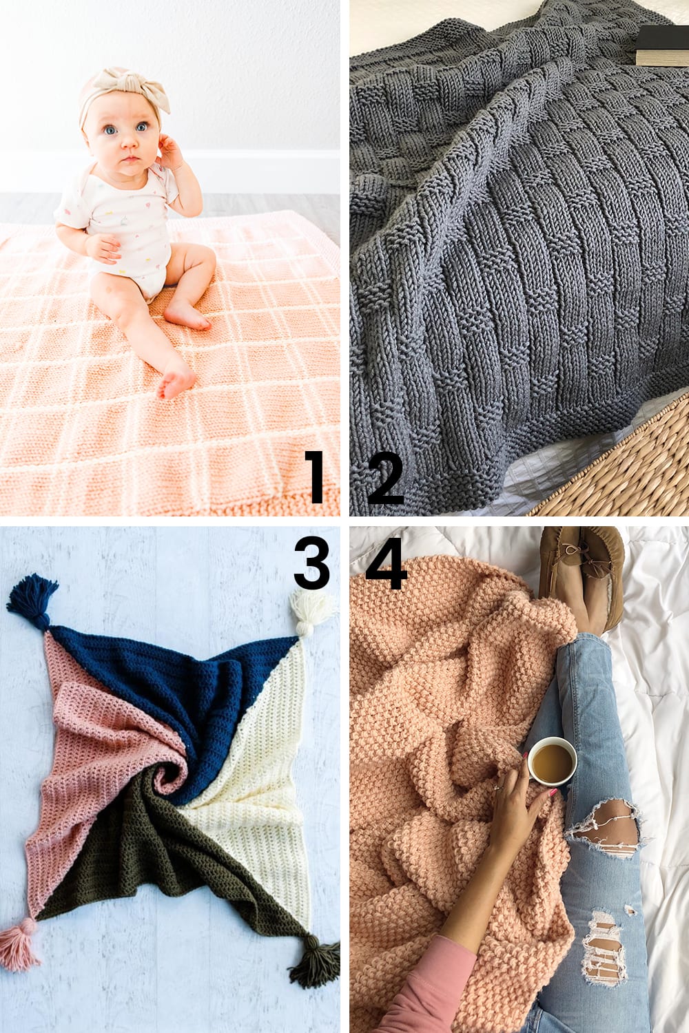 Bernat Bobble Line Knit Blanket Kit