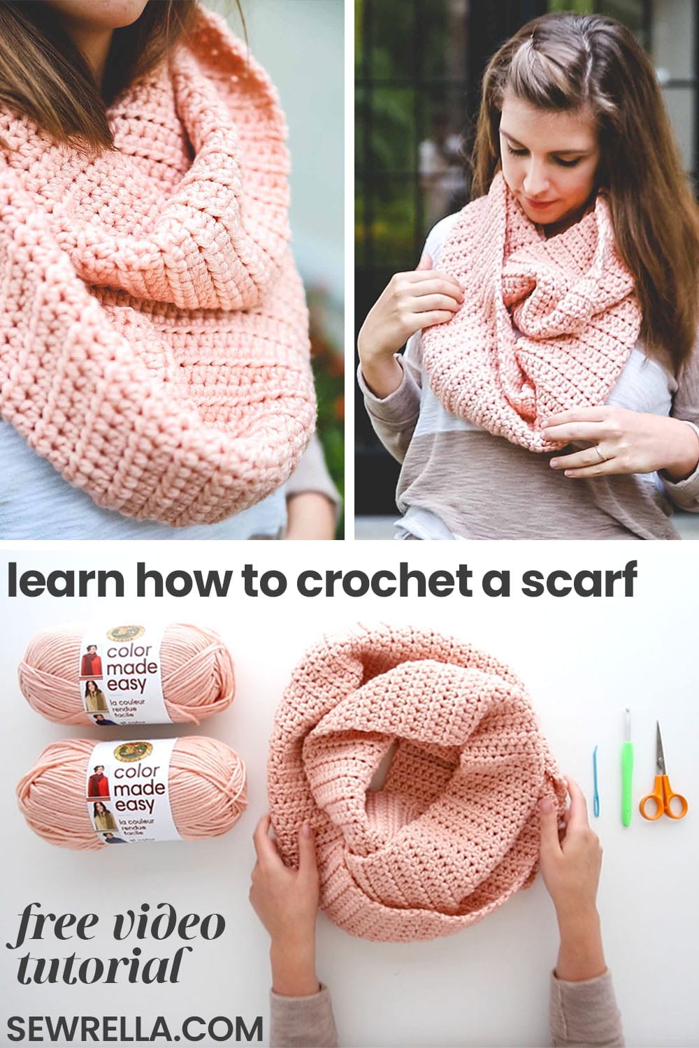 How to Crochet a Scarf   no experience needed • Sewrella