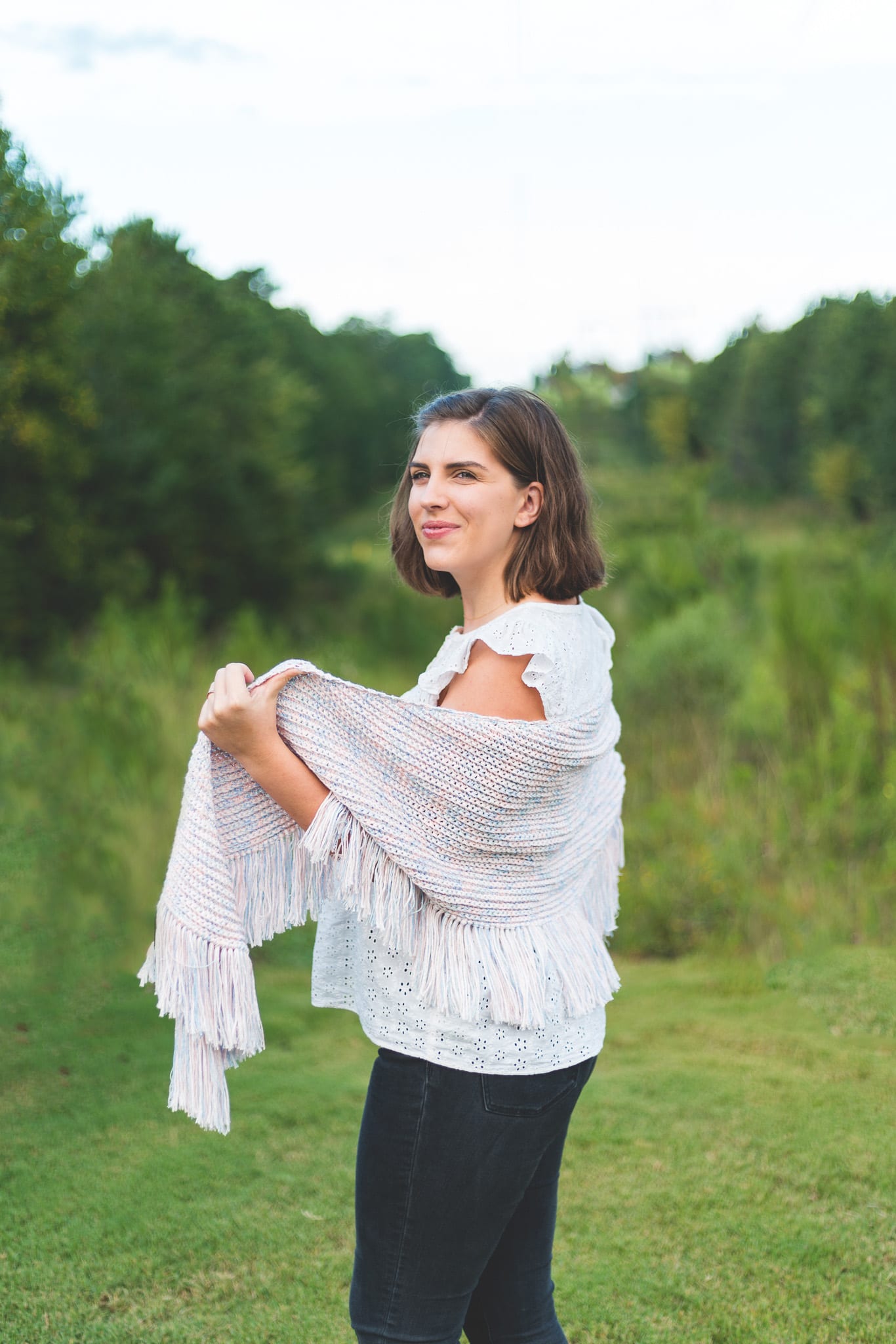 Crochet Glimmer Shawl • Sewrella