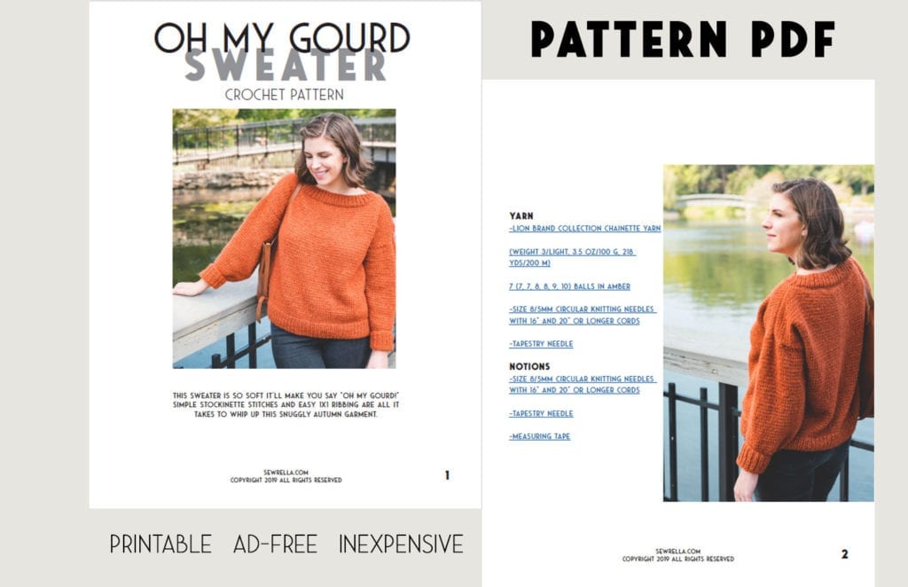 Knit Oh My Gourd Sweater • Sewrella