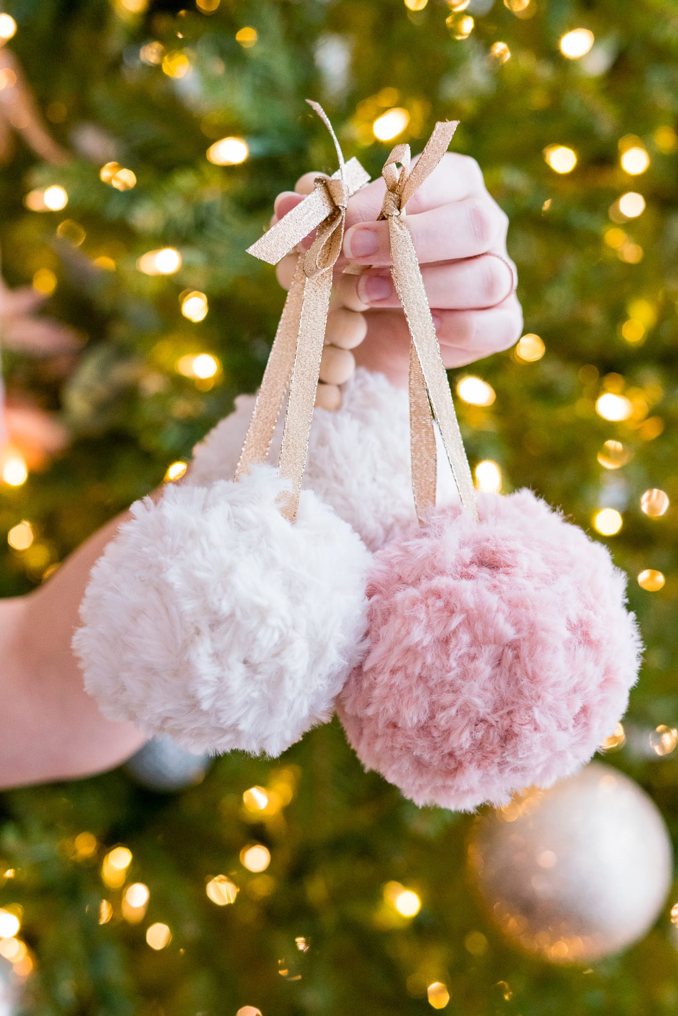 Fluffy Reindeer decoration