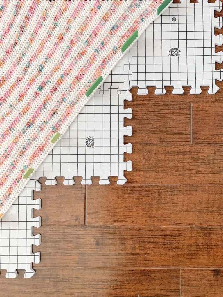 Wet blocking crochet projects free howto video tutorial