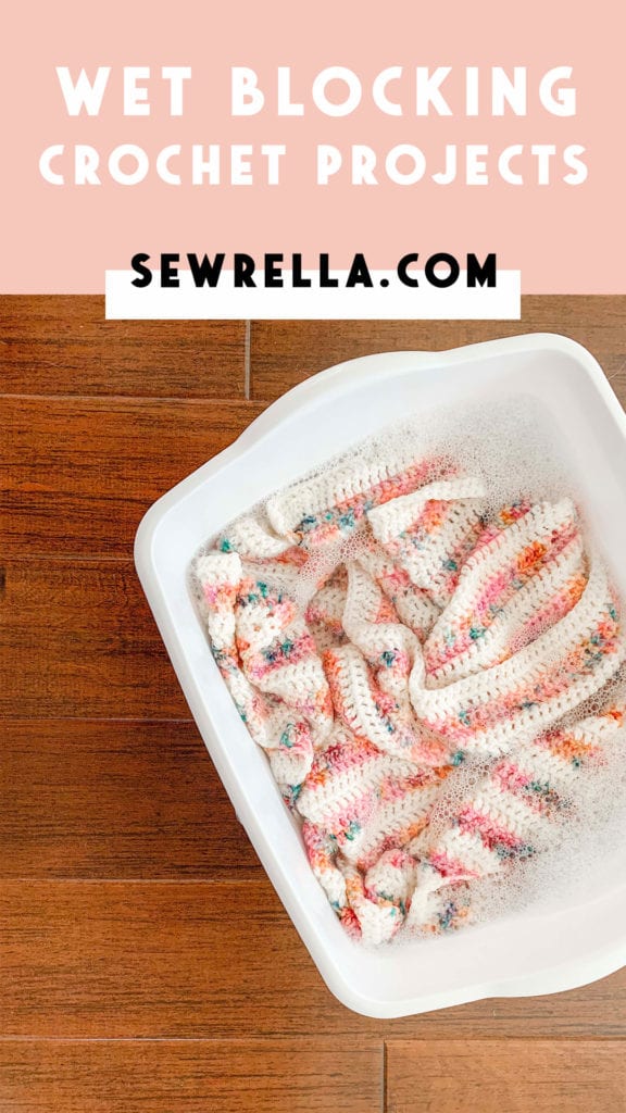 Wet blocking crochet projects free howto video tutorial