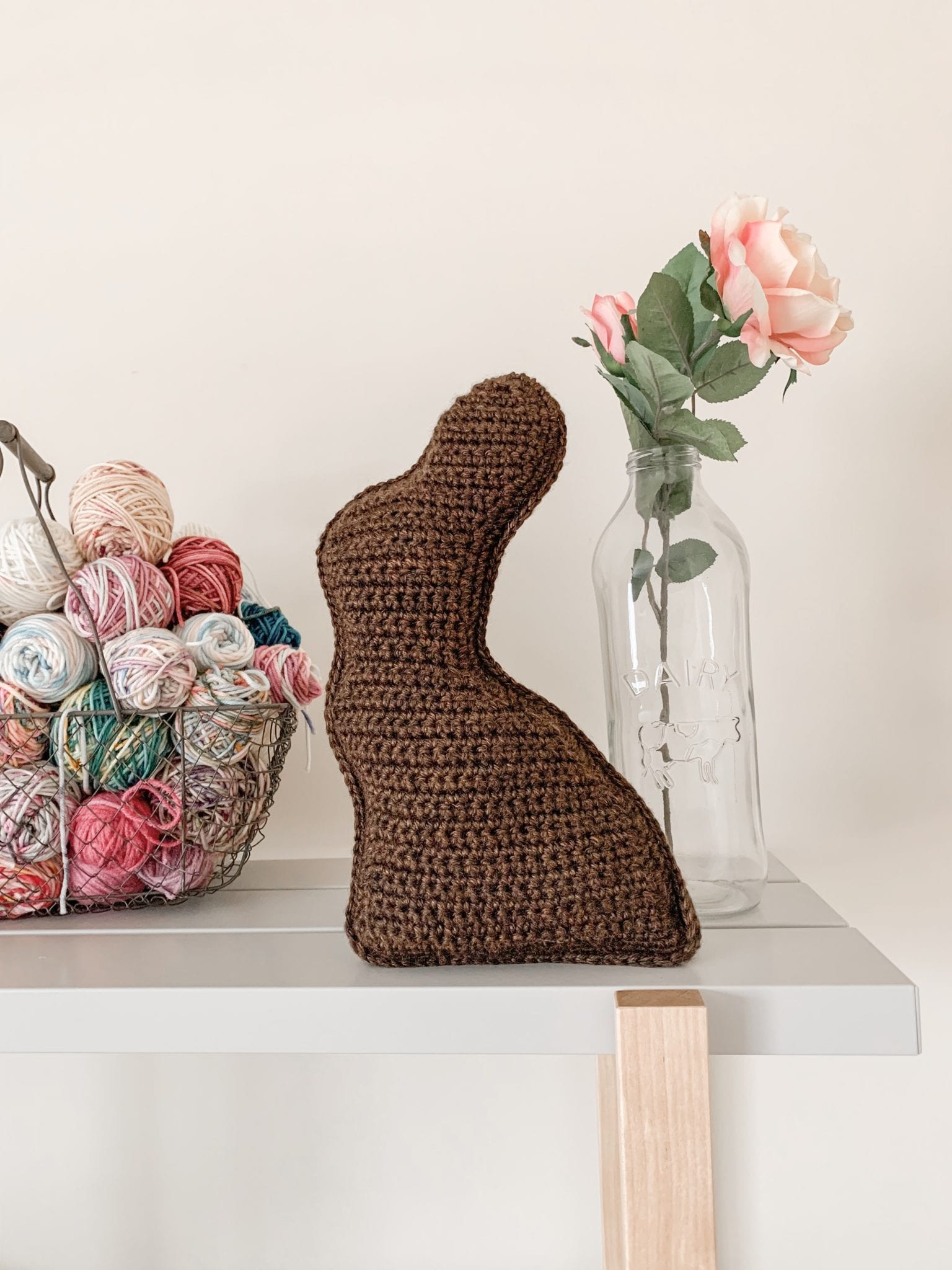Crochet Chocolate Bunny Easter Project free pattern
