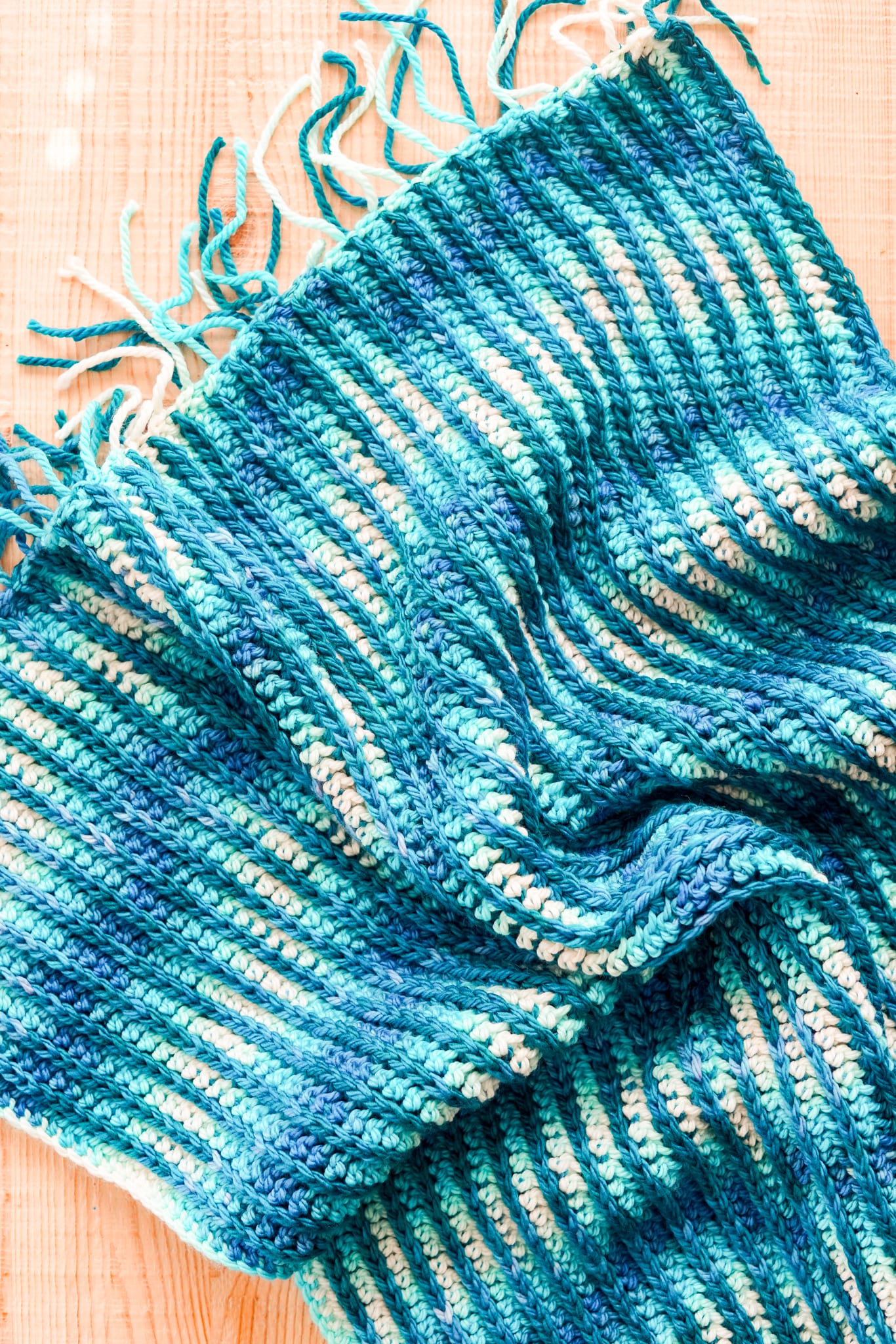 Crochet Blanket - in 12 sizes! - hand dyed yarn - free pattern